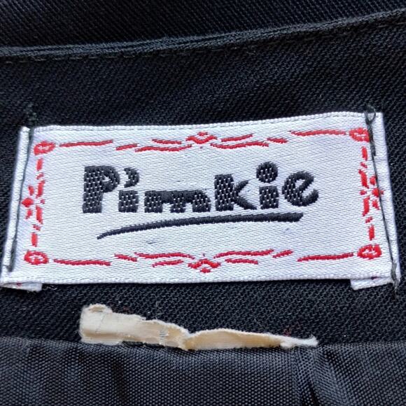 A Pimkie Vintage VTG Women's Black Button Business Office Knee Pencil Skirt M L - Picture 7 of 7